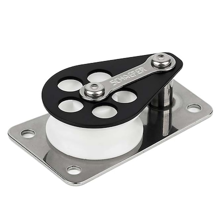 Schaefer Marine Series 3 Flat Base/Alum Cheek/Delrin Sheave 303-09